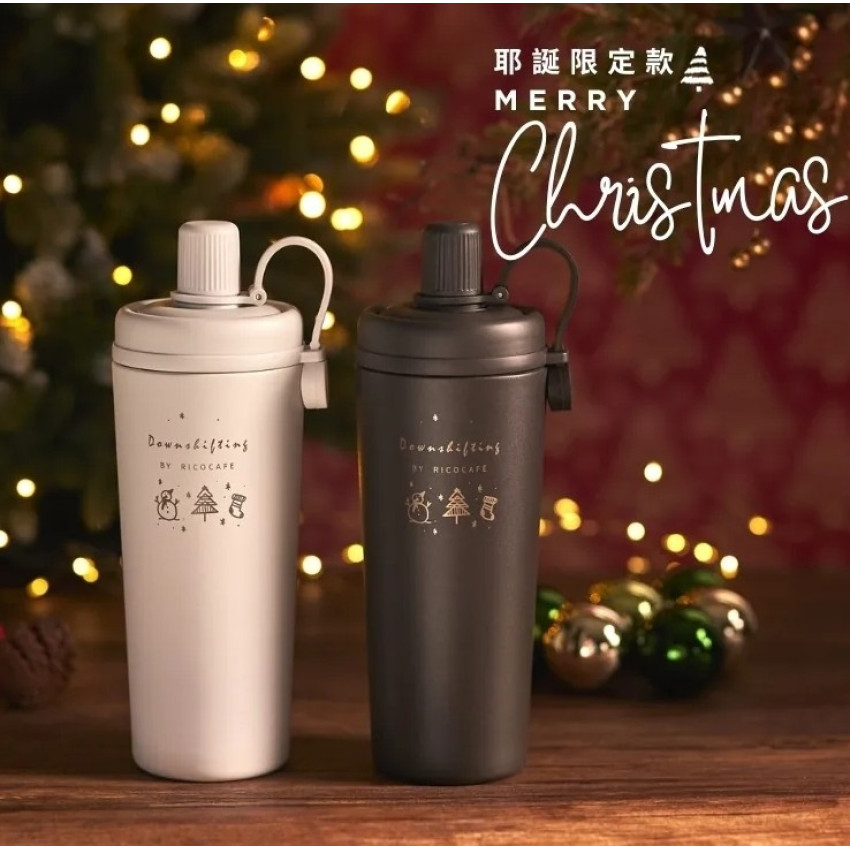 台灣 RICOCAFE 陶瓷塗層 COOLID酷力杯 800ml (耶誕限定款)